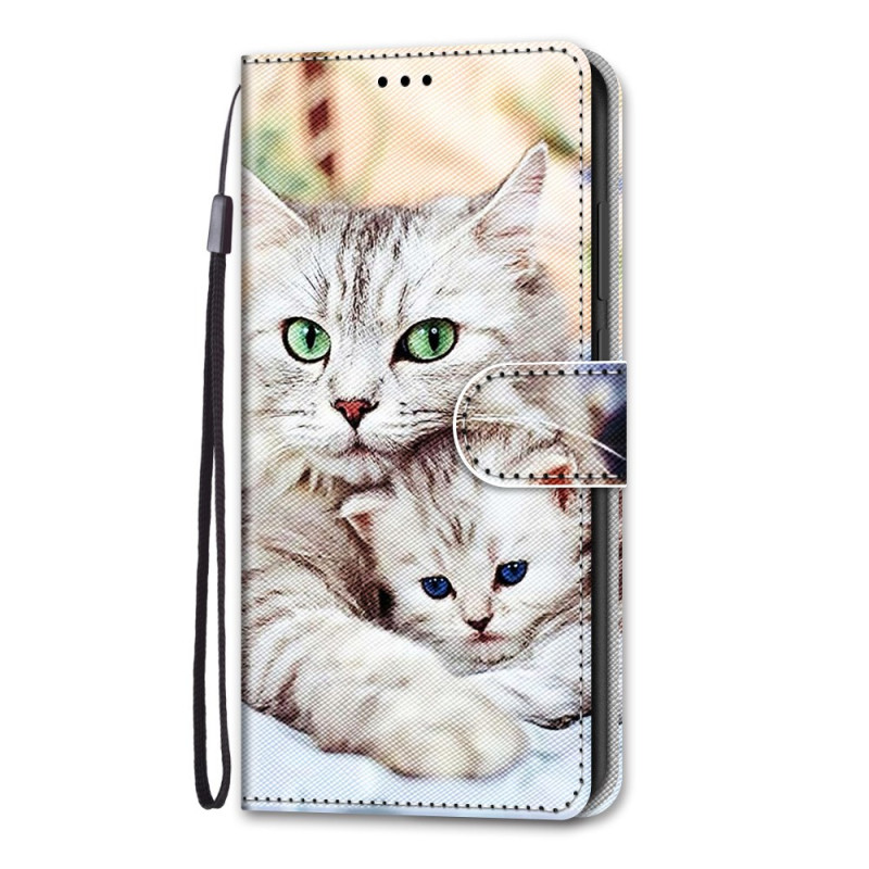 Custodia iPhone 13 Mini White Cats