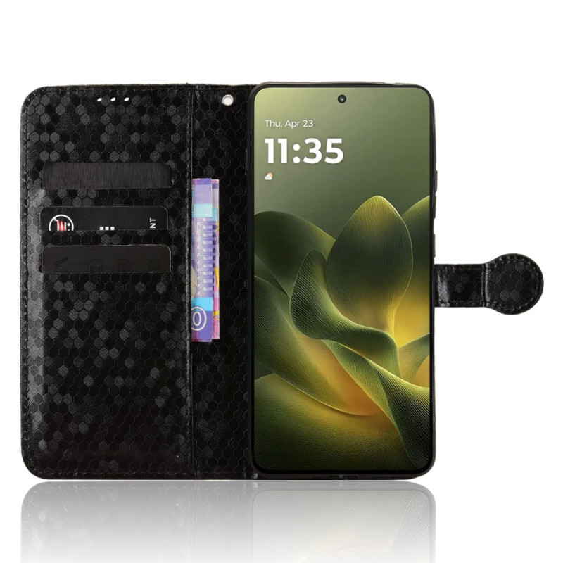 LEHEHE Custodia Specchio Per Motorola Edge 70 5G, Con Anello Cuore E Supporto, Glitter Trasparente In TPU Antiurto, Laccetto Con Cristalli, Argento