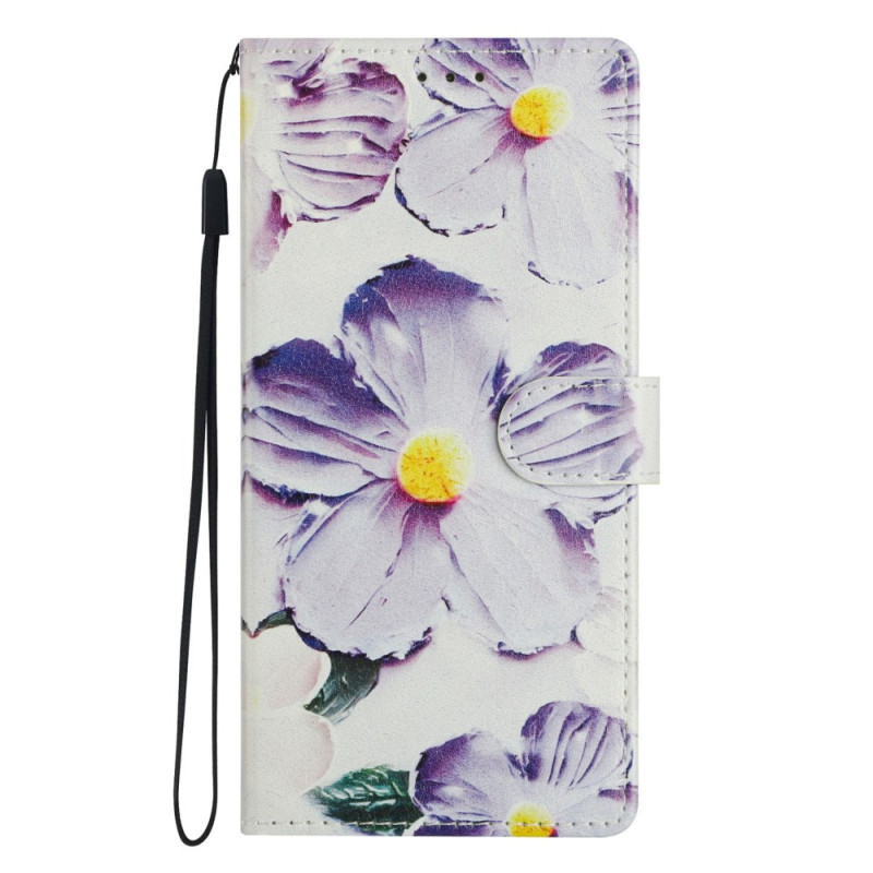Xiaomi Redmi Note 15 Pro 5G Custodia Fiori Viola