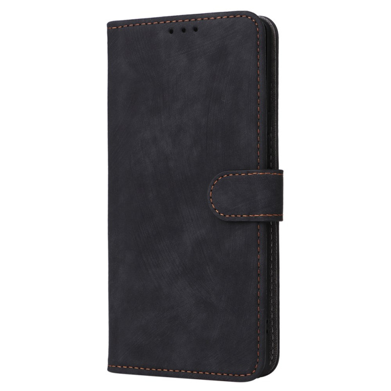 Custodia Infinix Zero 30 4G con protezione RFID effetto scamosciato e cordino