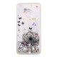 Huawei P30 Lite Cover trasparente Dandelion Black Glitters