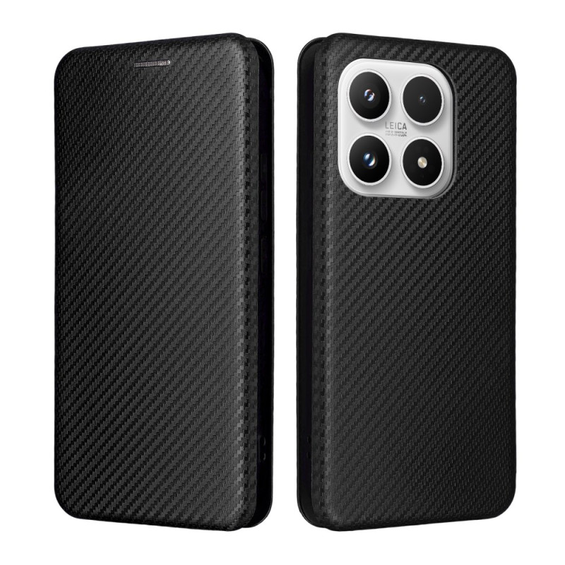 Flip Cover Xiaomi 17 Fibra di carbonio Texture