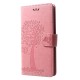 Custodia Huawei P30 Lite Albero e gufi con cinturino