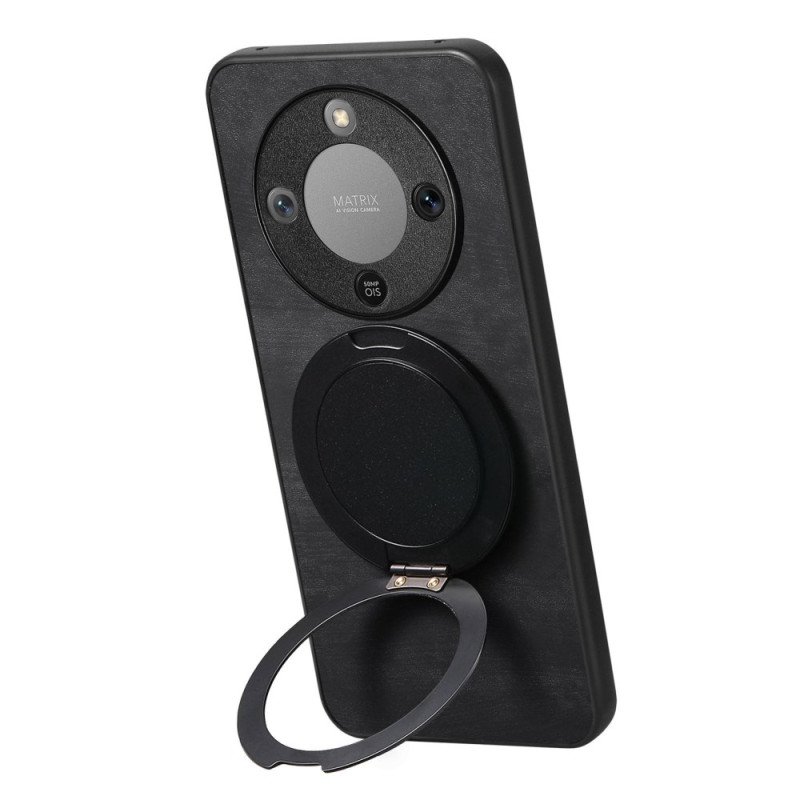 Honor Magic 8 Lite Custodia effetto scamosciato Supporto rotante