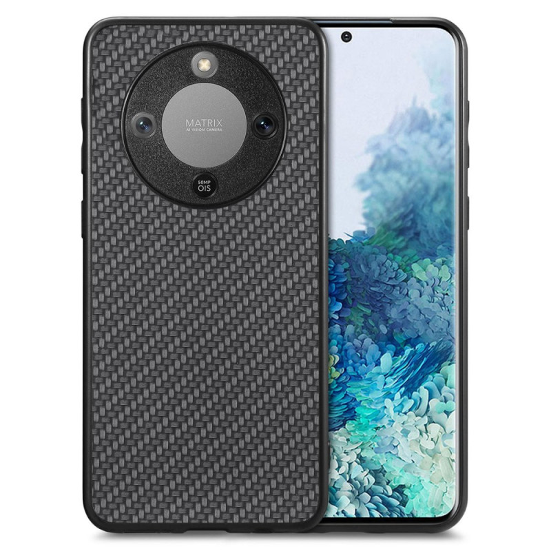 Honor Magic 8 Lite Custodia con texture in fibra di carbonio