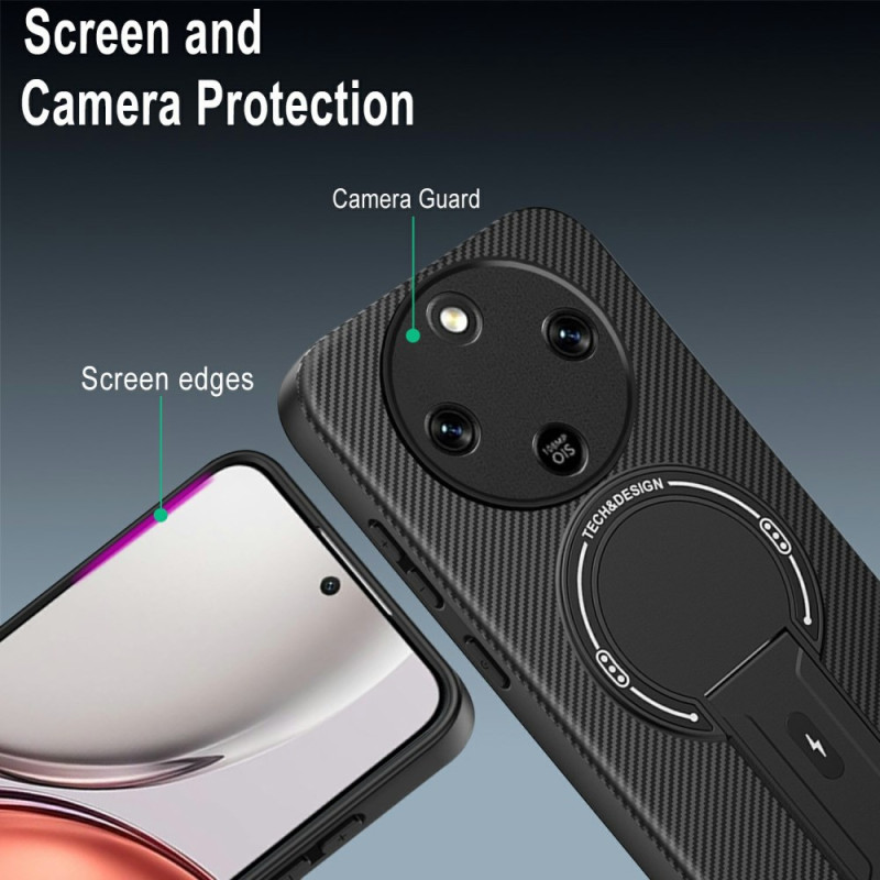 Cover Armor Per Honor Magic 8 Lite / Honor X9d 5G – Custodia Antiurto In TPU+PC Con Anello Supporto E Protezione Fotocamera