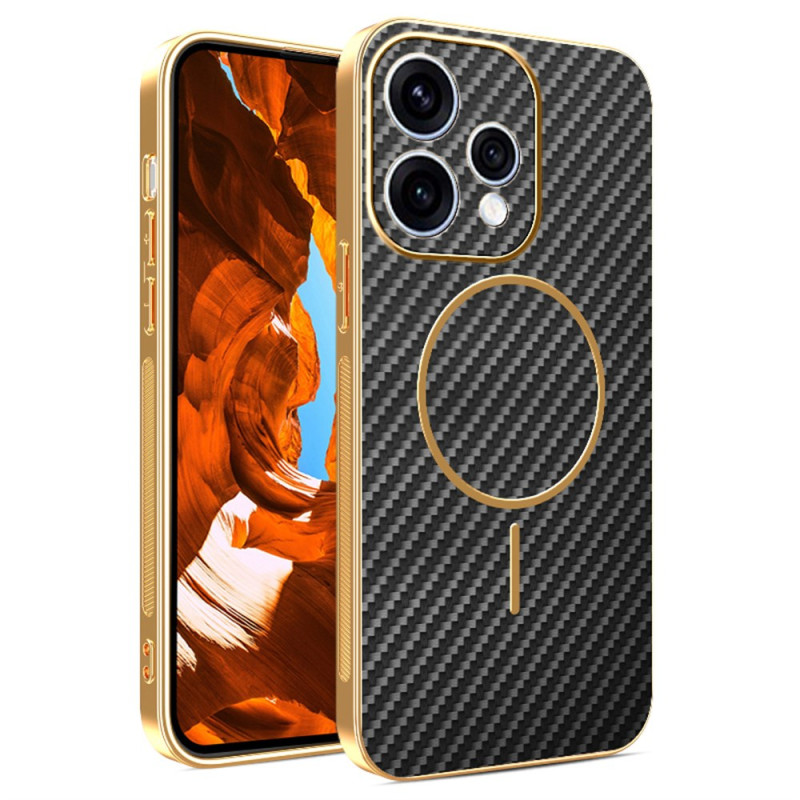 Custodia Oppo Reno 15 5G con texture in fibra di carbonio