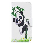 Samsung Galaxy A10 Panda Custodia su bambù
