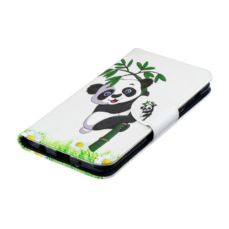 Samsung Galaxy A10 Panda Custodia su bambù