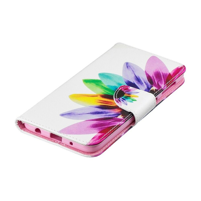 Housse Samsung Galaxy A10 Fleur Aquarelle