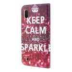 Custodia per Samsung Galaxy A10 Keep Calm and Sparkle