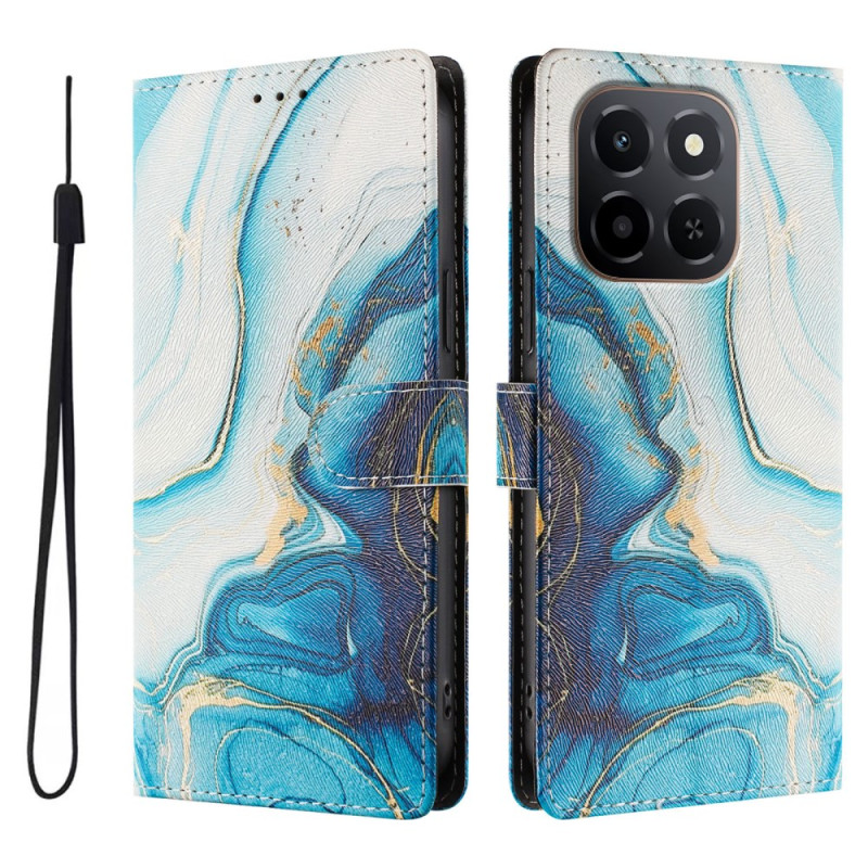 Honor X6c 4G / X5b / X5b Plus Custodia blu marmo