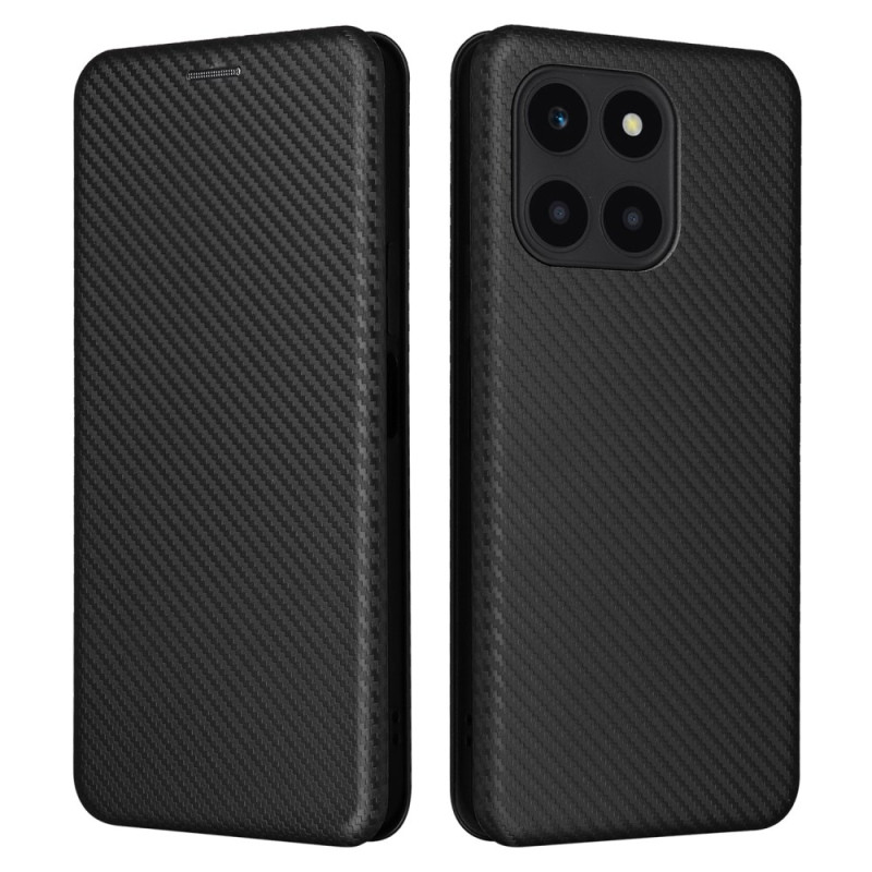 Flip Cover Honor X6a 4G Fibre Carbone