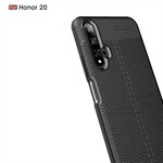 Honor 20 Custodia in pelle effetto litchi Linea doppia