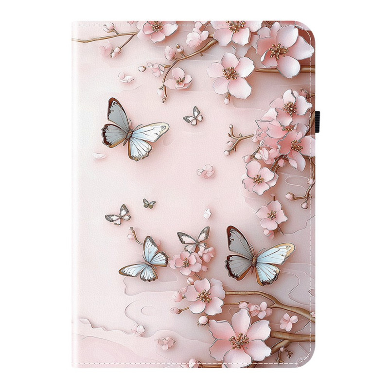 Custodia per Lenovo Tab M11 / K11 (11") - TB330 Farfalle rosa