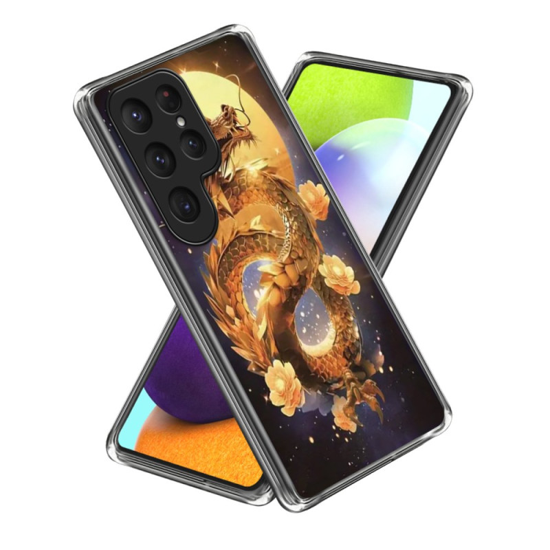 Coque Samsung Galaxy S26 Ultra Dragon Doré