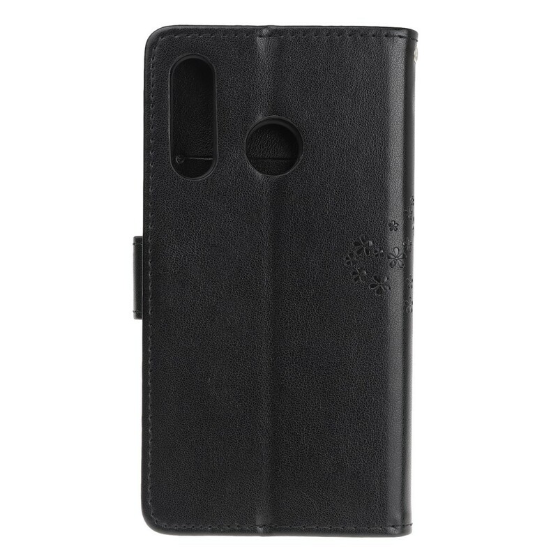 Custodia Huawei P Smart Z Albero e gufi con cinturino