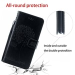 Custodia Huawei P Smart Z Albero e gufi con cinturino