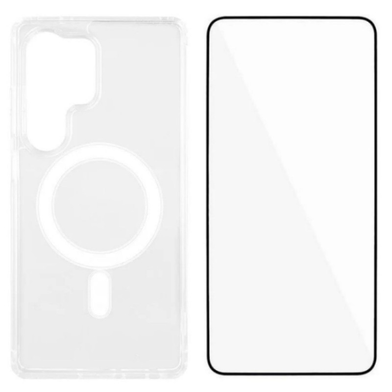 Coque Samsung Galaxy S26 Ultra Magnétique Transparente avec Protecteur Écran