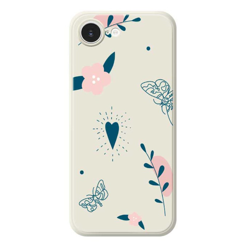 Custodia iPhone 17E / 16E Bordi dritti Fiori