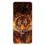 Custodia OnePlus 7 Pro Fire Tiger