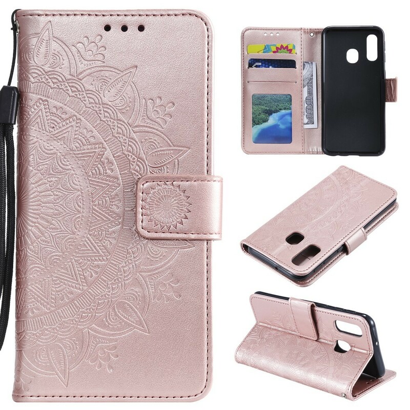 Custodia per Samsung Galaxy A40 Mandala Sun Custodia per Samsung Galaxy A40 Mandala Sun