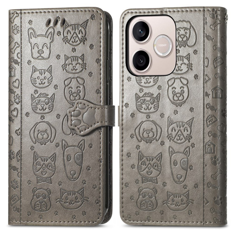 Custodia per Honor 600 Lite con animali animati