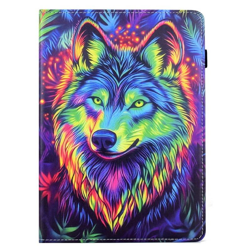 Xiaomi Redmi Pad 2 Custodia Lupo Colorata