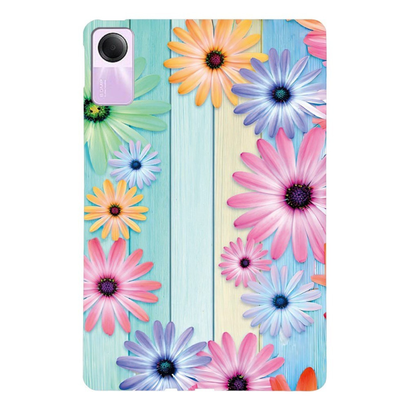 Custodia Xiaomi Redmi Pad 2 con motivo a girasole