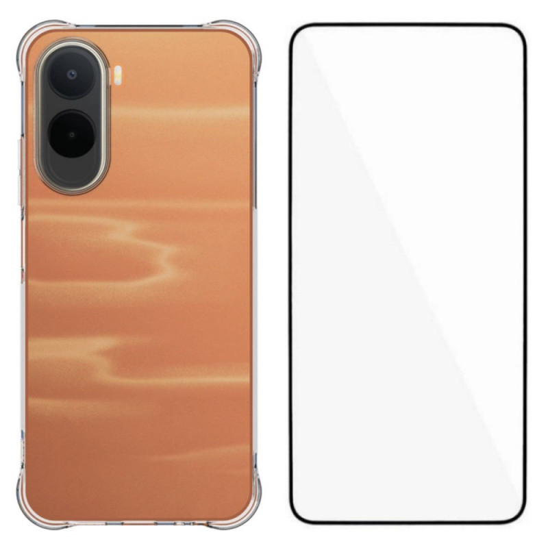 Xiaomi Redmi A7 Pro Custodia trasparente con protezione schermo