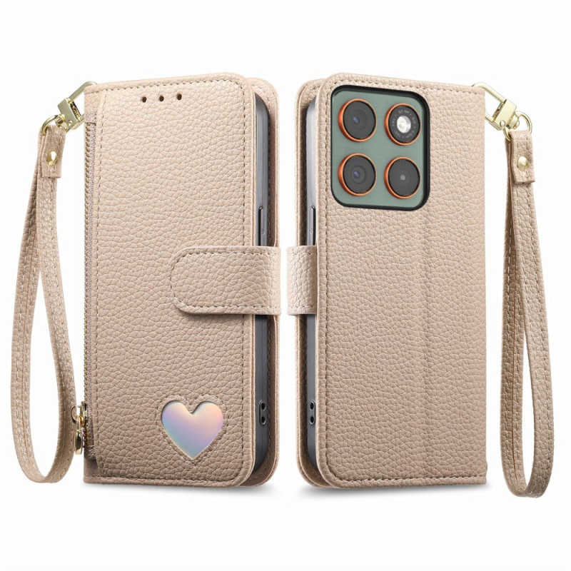 Cover Motorola Edge 70 Fusion Tasca con cerniera Design a cuore