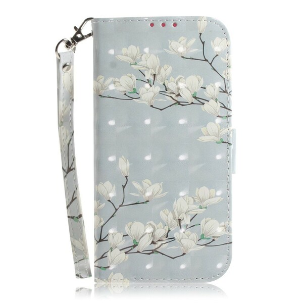 Custodia Xiaomi Redmi Note 7 Flower Tree con cinturino