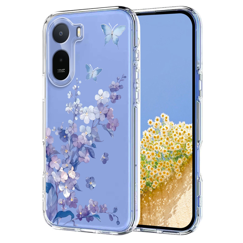 Xiaomi Redmi A7 Pro Custodia trasparente floreale