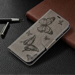 Xiaomi Redmi Note 7 Custodia con cinturino stampato a farfalla