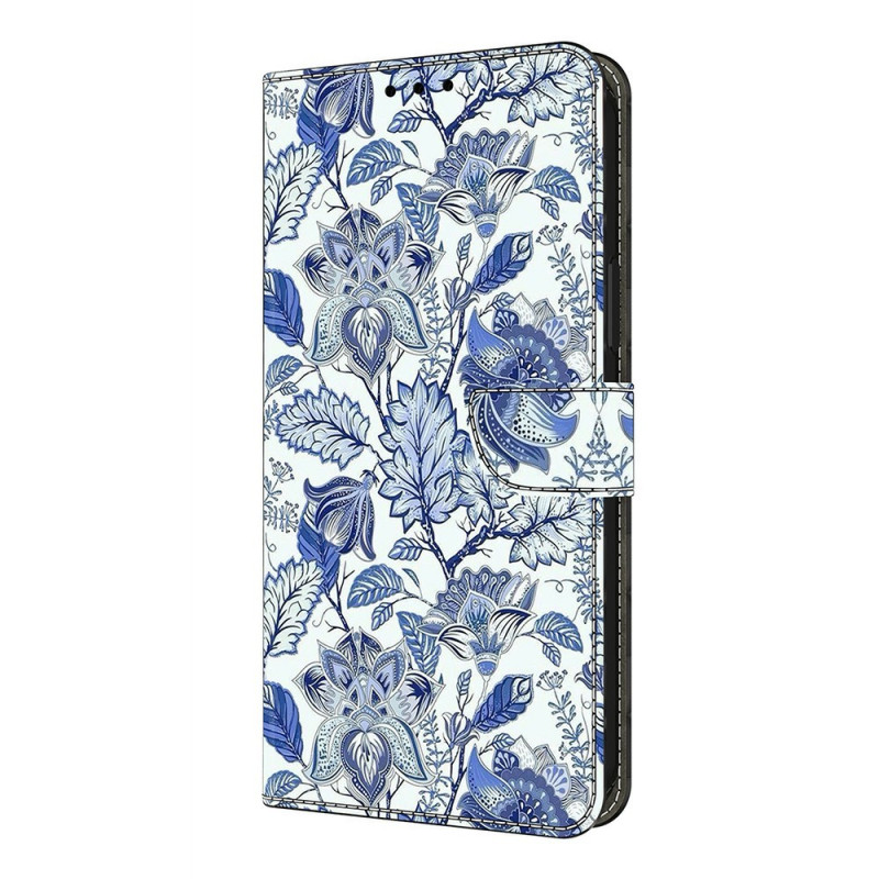 Xiaomi 17 Ultra Custodia Fiori Blu