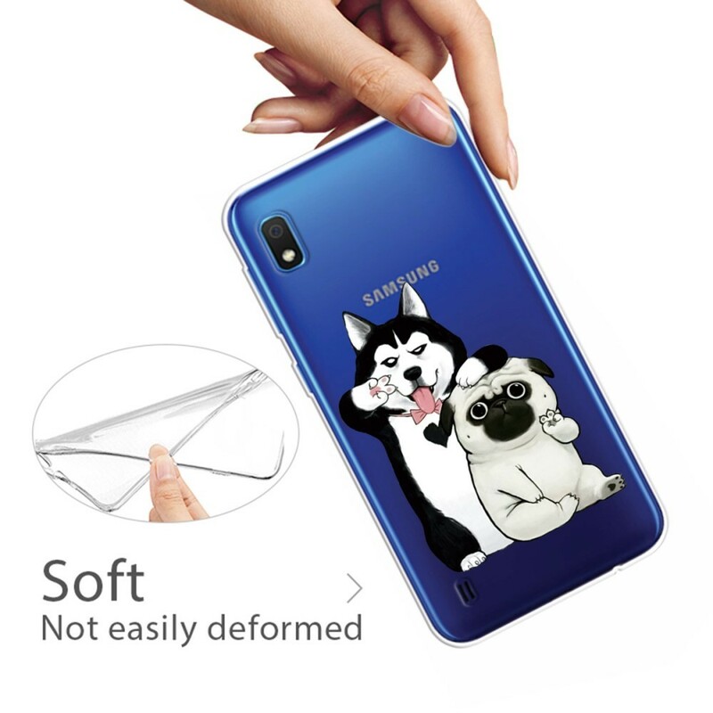 Custodia per Samsung Galaxy A10 Funny Dogs
