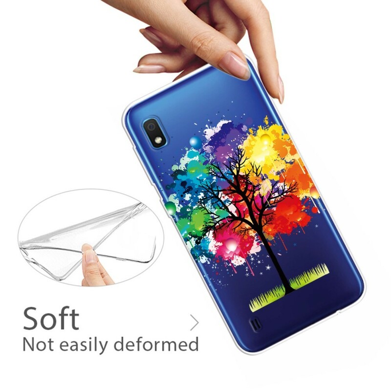 Custodia per albero acquerello trasparente per Samsung Galaxy A10
