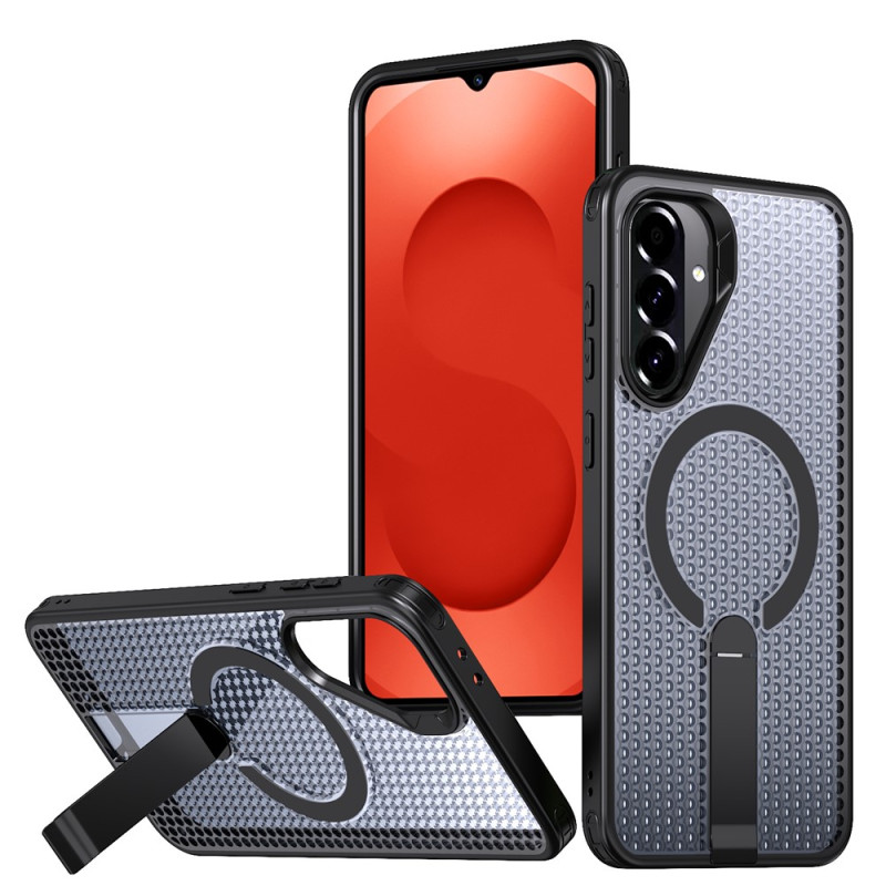 Samsung Galaxy A26 5G Custodia con supporto pieghevole e struttura a griglia