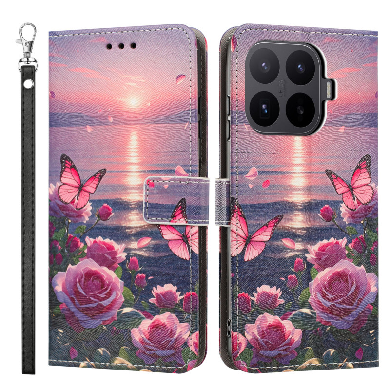 Xiaomi 17T Custodia Fiori e Farfalle
