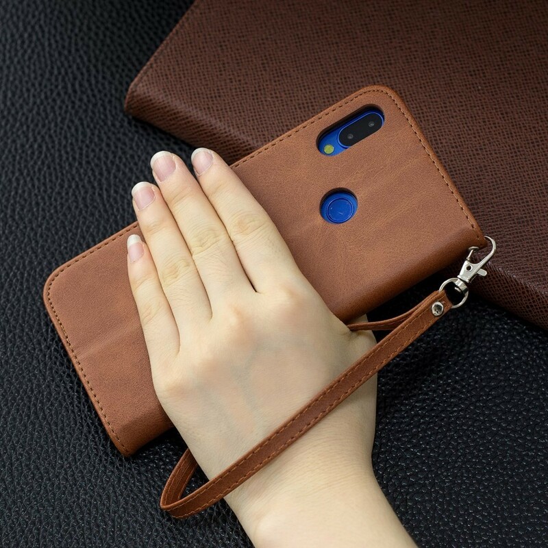 Xiaomi Redmi Note 7 Custodia liscia con patta obliqua