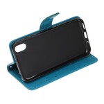 Cover Huawei Y5 2019 Farfalle e Fiori con Cinturino