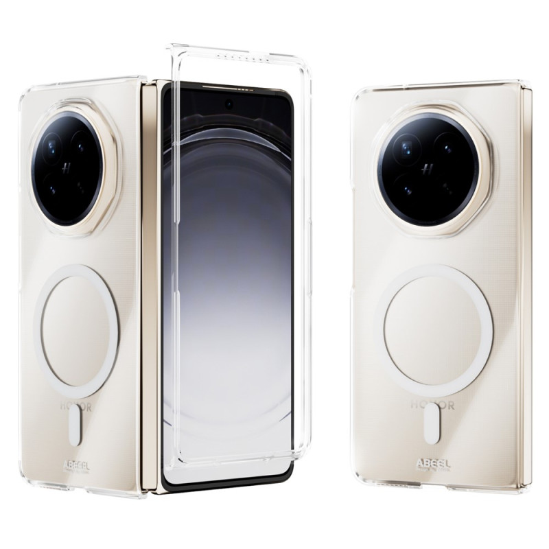 Custodia magnetica trasparente per Honor Magic V6 di ABEEL