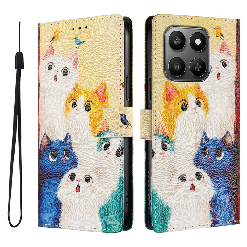Custodia Honor 600 Smart con gatti colorati
