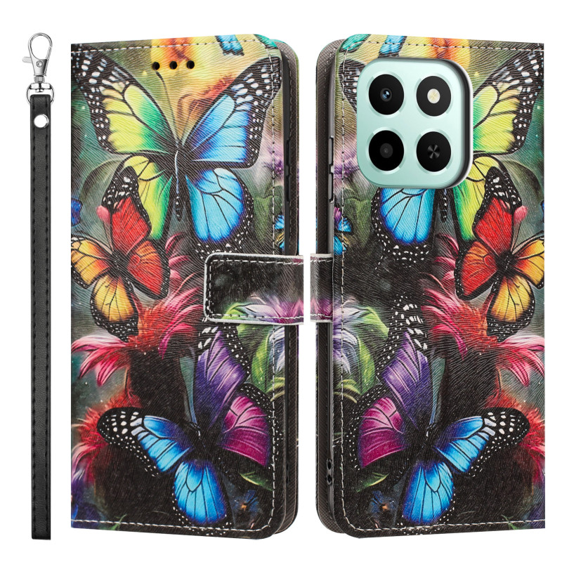 Custodia Honor 600 Smart con farfalle multicolori