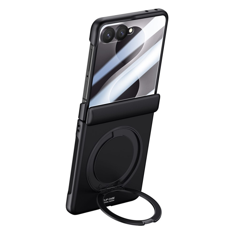 Custodia per Samsung Galaxy Z Flip 8 con supporto girevole e protezione per la cerniera
