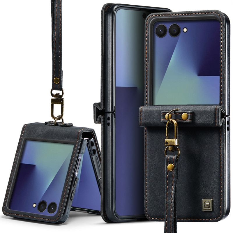 Custodia Samsung Galaxy Z Flip 8 AUTSPACE a portafoglio con protezione RFID