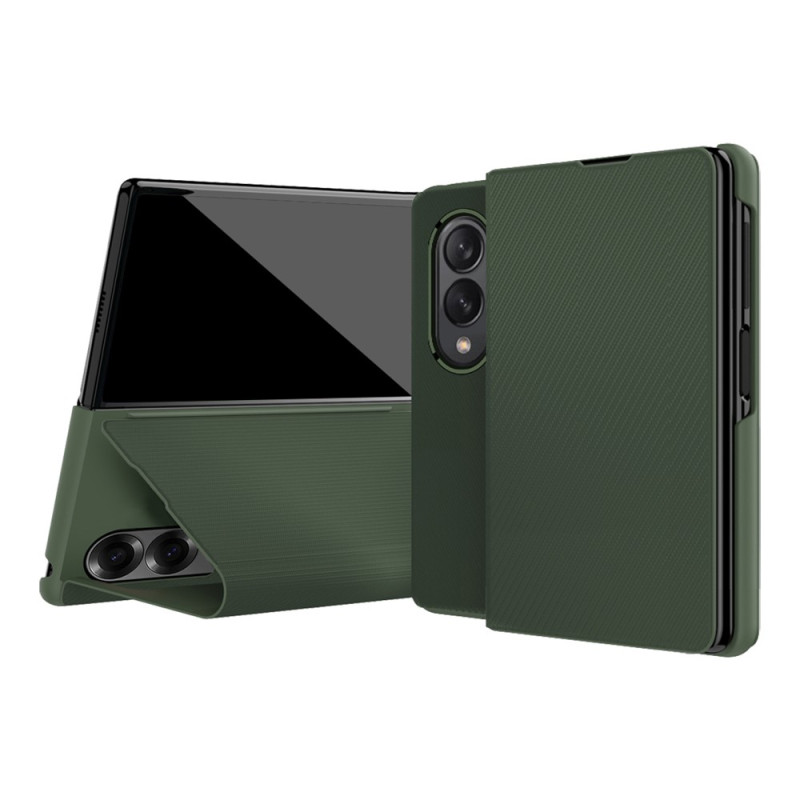 Custodia per Samsung Galaxy Z Fold 8 con effetto fibra di aramide e supporto integrato