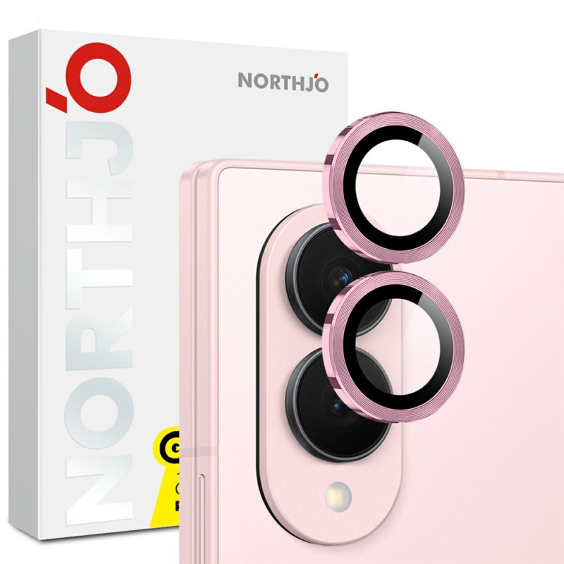 Lentilles de Protection en Verre Trempé pour Samsung Galaxy Z Flip 8 Anneaux Métal