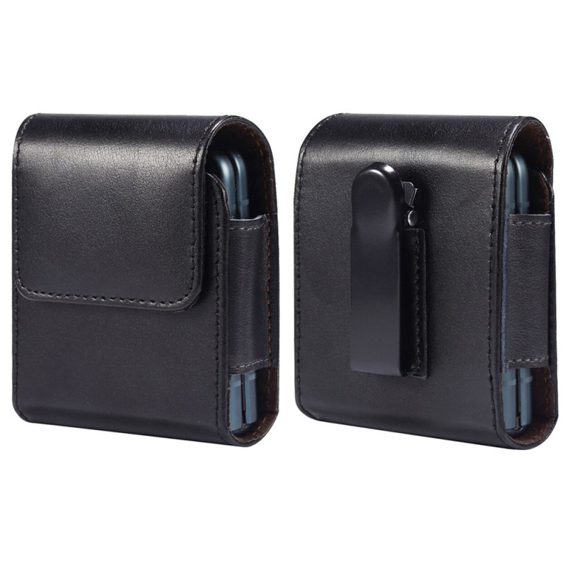 Custodia da cintura in pelle con patta magnetica per Samsung Galaxy Z Flip
