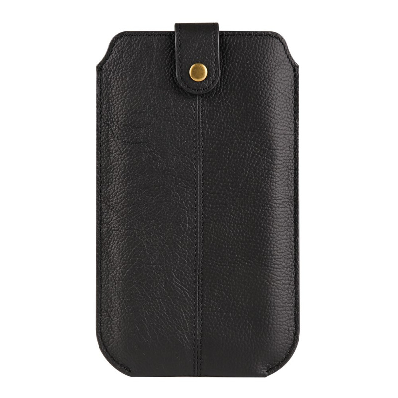 Custodia da cintura in vera pelle per smartphone da 6,7 pollici con porta carte